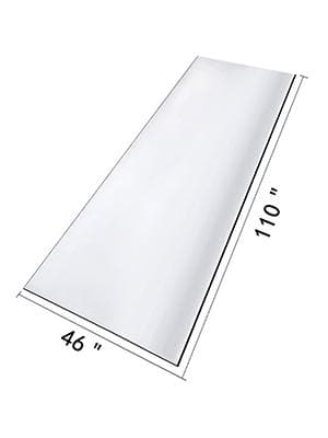 46x110 tum PVC genomskinligt bordsskydd, 2mm tjocklek, flamskyddsmedel, värmeisolerande, slitstark, lätt att rengöra, skärbar