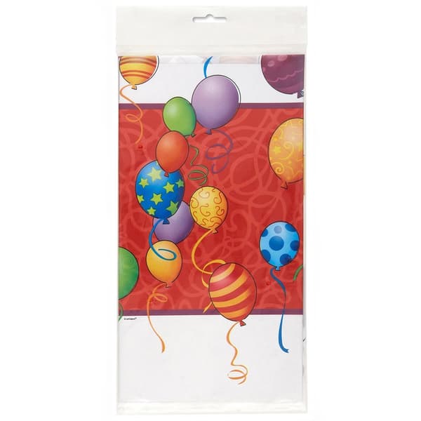 Unique Party Plastic Balloons Birthday Tablecloth