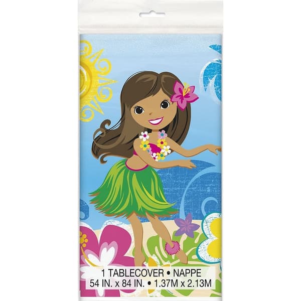 Unique Party Plastic Hula Luau/Beach Party Party Table Cover Multicoloured One Size