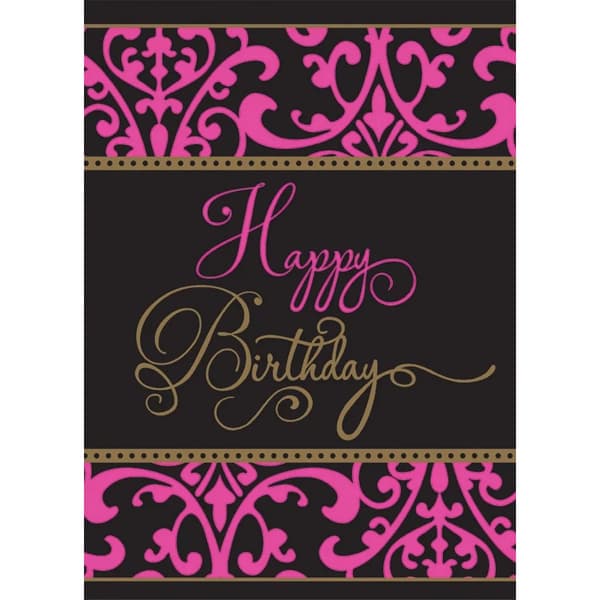 Amscan Fabulous Celebration Plastic Printed Happy Birthday Party Table Cover