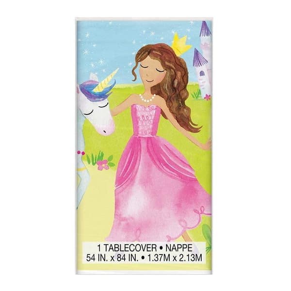Unique Party Plastic Fairy Princess Party Table Cover Multicoloured One Size