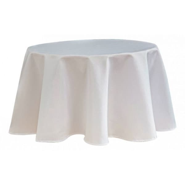 Vanlig vit rund anti-fläcksduk 160 cm