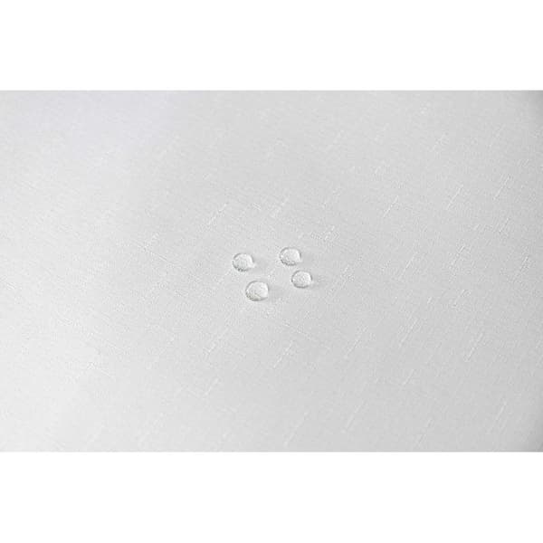 Vanlig vit rektangulär fläckbeständig duk 145 x 240 cm