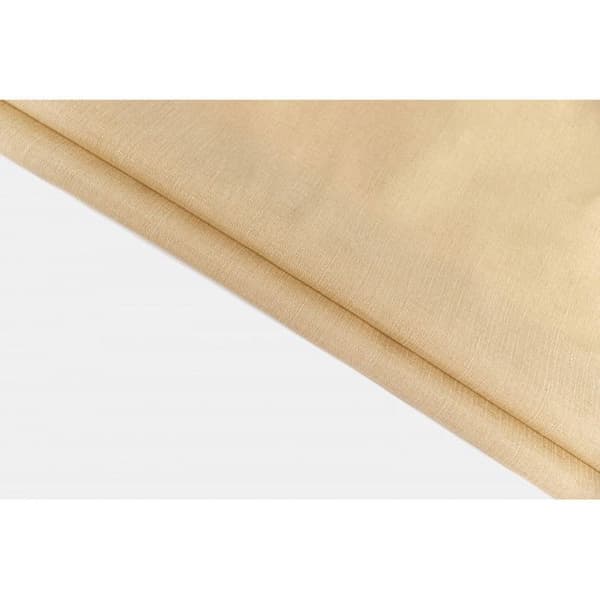 Enfärgad beige rund duk mot fläckar 160 cm
