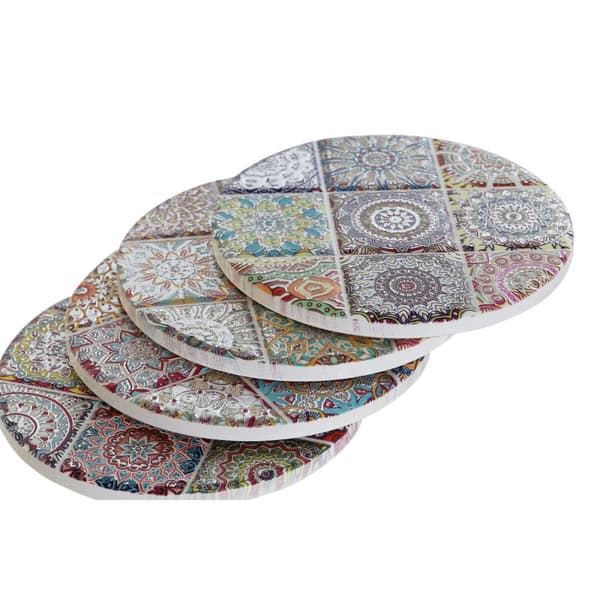 Underlägg Home ESPRIT Kork Dolomite Mandala Indier Med relief