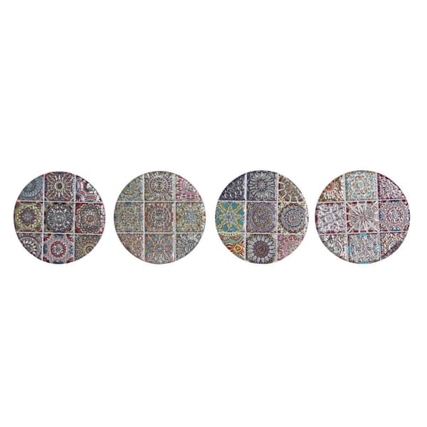 Underlägg Home ESPRIT Kork Dolomite Mandala Indier Med relief