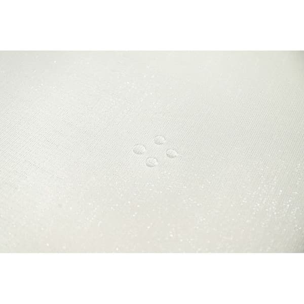 Rund bordsduk "Paillettes" 160 cm (4 till 6 personer) - Vit