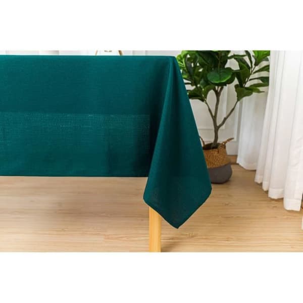 Peacock Blue slät anti-fläcksduk rektangulär 145 x 240 cm