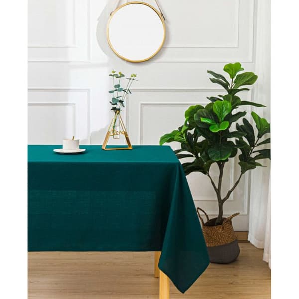 Peacock Blue slät anti-fläcksduk rektangulär 145 x 240 cm