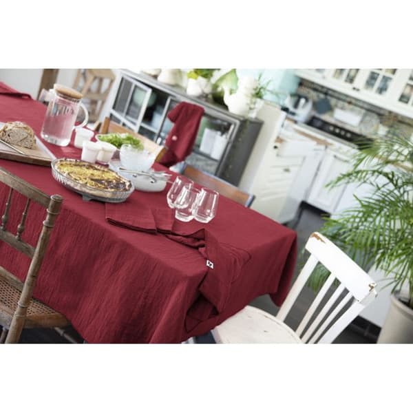 Duk "Gaïa" 150 x 250 cm "Gaze de Coton" - Gaïa Lie de Vin