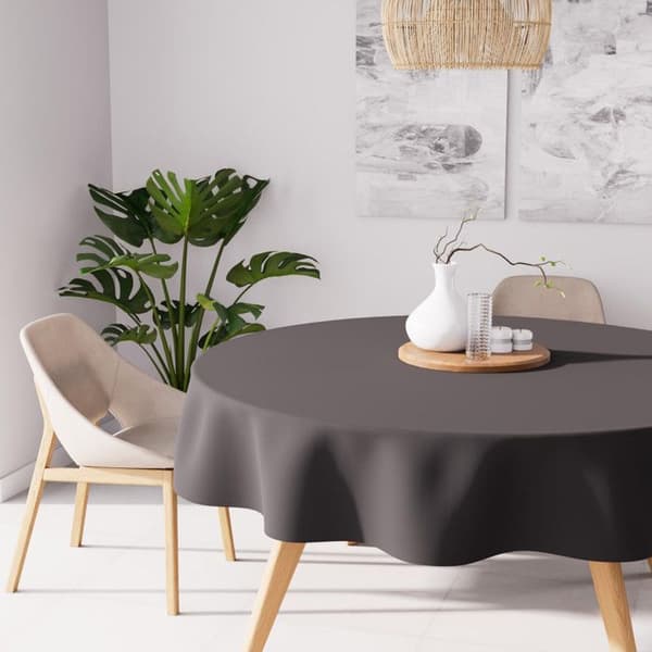 Rund fläckfri duk 180 cm ALIX antracit