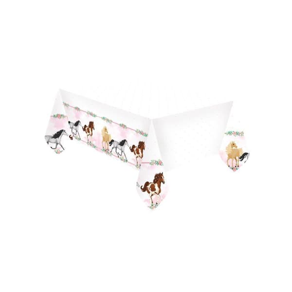 Plastduk - PONY - Hästblommor - 120x180 cm - Flerfärgad - Rektangulär