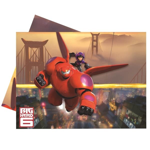 Big Hero 6 Plastic Party Table Cover Multicoloured One Size