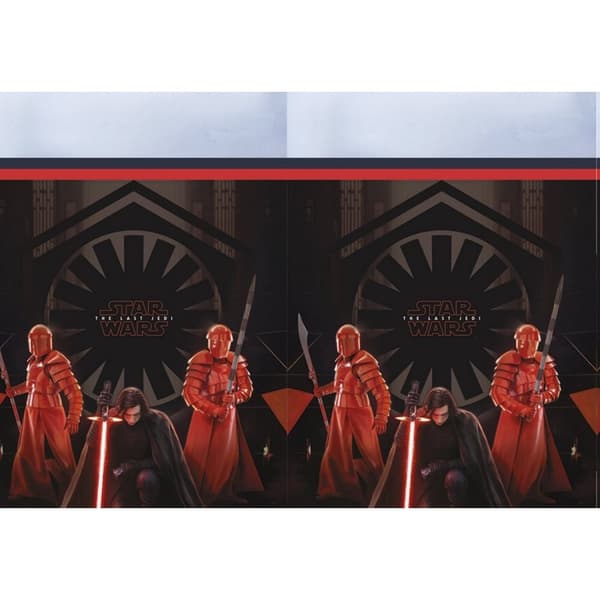 Star Wars: The Last Jedi Plastic Tablecloth Black/Red/Grey One Size