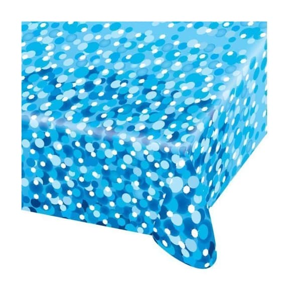 Amscan Paper Sparkle Party Table Cover Blue One Size