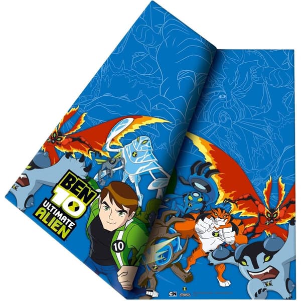 Ben 10: Ultimate Alien Characters Party Table Cover Blue One Size