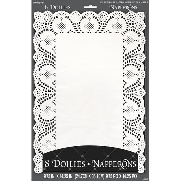 Unique Party Pappersdoily (8-pack) White One Size