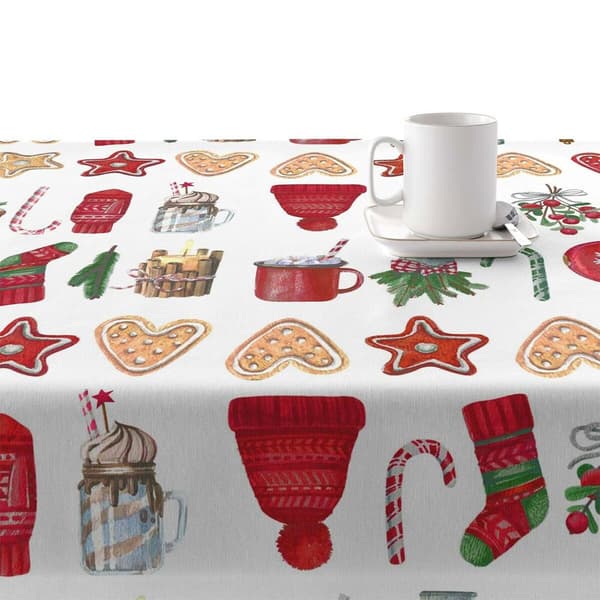 Muare Resin Anti-stain Duk Merry Christmas 9 140x139 Centimeter