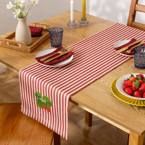 Wylder Strawberry Table Runner