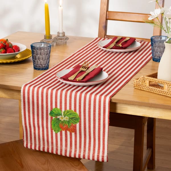 Wylder Strawberry Table Runner