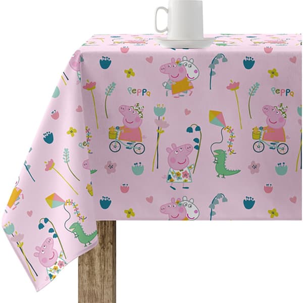Play Fabrics Peppa Pig Vapaa-ajan Hartsipöytäliina Laminoitu Kosketuskestävä Tahrankestävä 250x 140 Cm