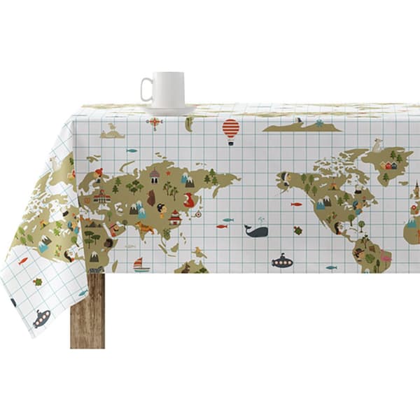Belum Konfetti Världskarta Harts Duk 250x140 Cm