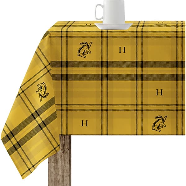 Play Fabrics Laminatbordduk I Harts Med Beröringskänslig Yta Fläckbeständig Med Hufflepuff-bild 300x140 Cm