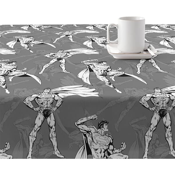 Play Fabrics Hartsduk Beröringslaminerad Fläckbeständig Superman 140x 140 Cm Grå