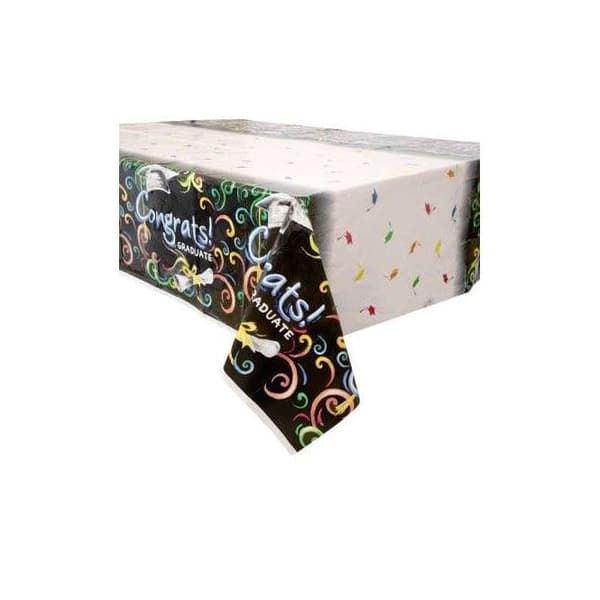 Unique Party Chalk Board Graduation Party Table Cover Multicoloured One Size