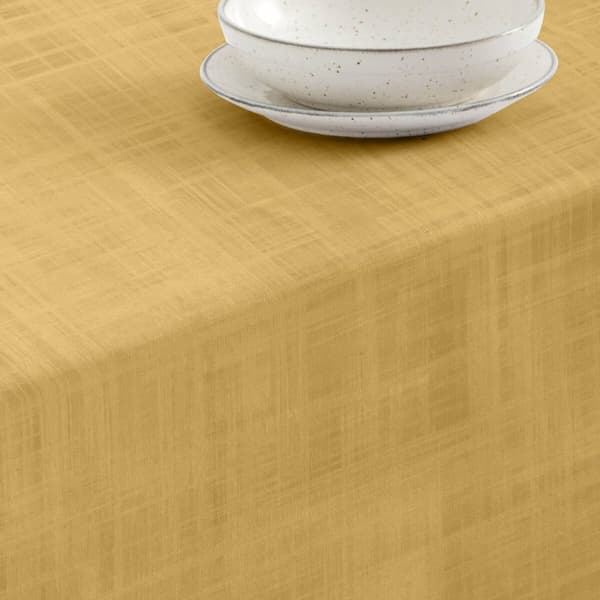 Fläckresistent bordsduk i harts Belum Liso Senap 150 x 150 cm