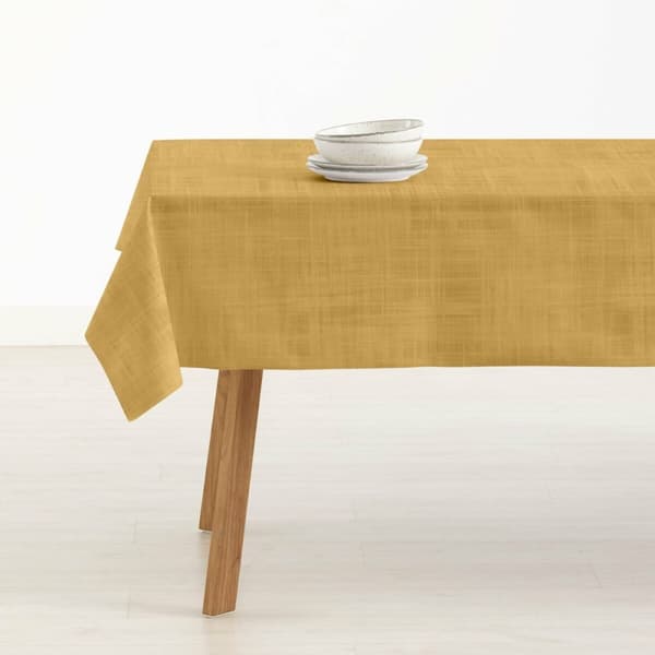 Fläckresistent bordsduk i harts Belum Liso Senap 150 x 150 cm