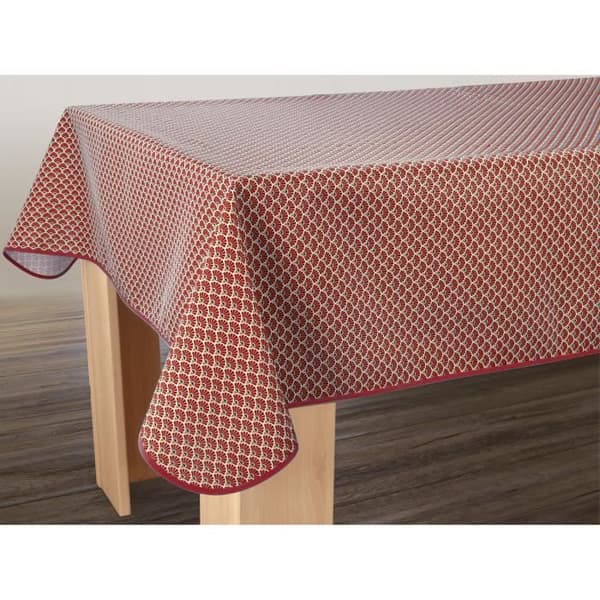Burgundy Peacock Anti-Stain duk - rektangel 150 x 200 cm