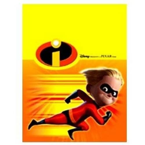 The Incredibles Dash Party Table Cover Yellow/Red One Size
