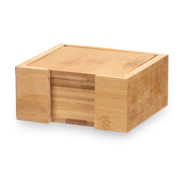 Varmebrikker Kinvara KT235115SQ Natur Bambus Kvadratov 7 Dele (12 enheder)