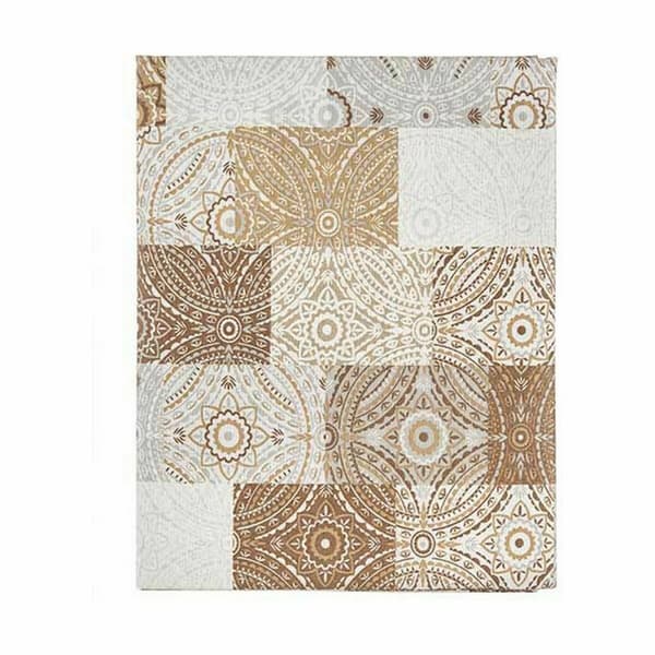 Bordsduk Kinvara AZULEJO-B Beige Tunn kanvas 140 x 180 cm Anti-fläckar Kakel (6 antal)