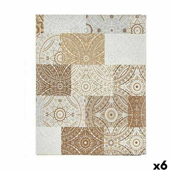 Bordsduk Kinvara AZULEJO-B Beige Tunn kanvas 140 x 180 cm Anti-fläckar Kakel (6 antal)