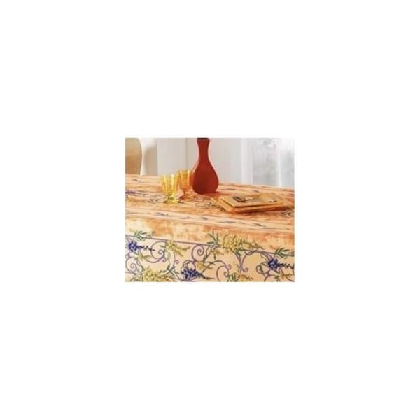 Nappe Provençale Rectangle Anti-Tåka Glycine 100% Polyester - orange - 150x240cm