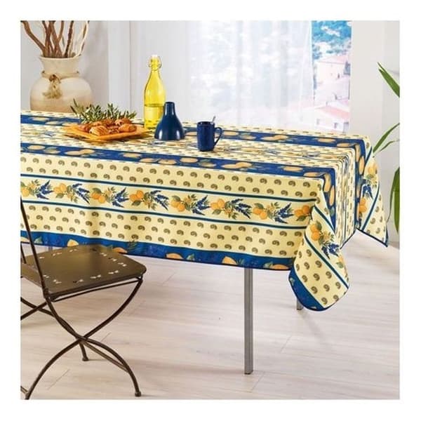 Duk - Citron - Rektangel - 150x240cm - Polyester - Fläckbeständig