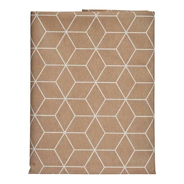 Bordsduk Kinvara CUBIC-26195-3 Vit Beige Tunn kanvas