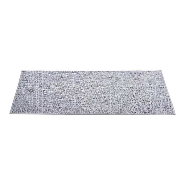 Bordsunderlägg Kinvara Silvrig Plast 45 x 0,01 x 30 cm