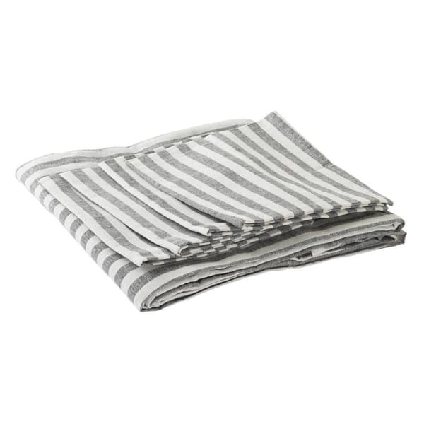 Dukar och servetter DKD Home Decor 150 x 150 x 0,5 cm Grå Vit Grön