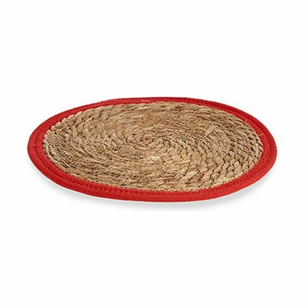 Bordsunderlägg Naturell Röd 35 x 1 x 35 cm (48 antal)