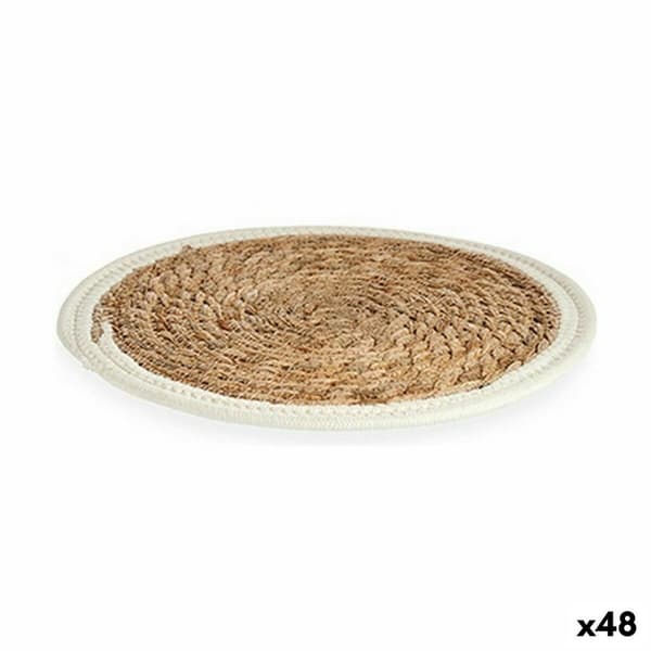 Bordsunderlägg Naturell Vit 30 x 1 x 30 cm (48 antal)