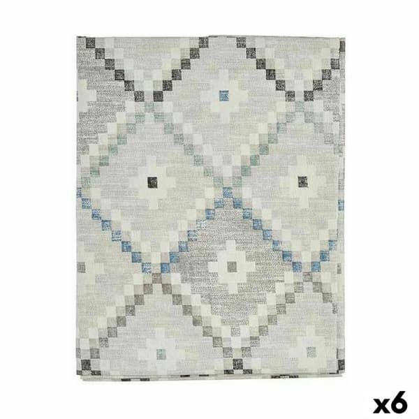 Bordsduk Kinvara ROMBOS-A Blå Tunn kanvas 140 x 180 cm Anti-fläckar Romb (6 antal)