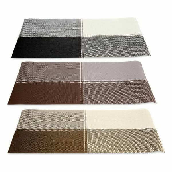 Bordsunderlägg Kinvara TSL-2204F Brun Svart Brons 45 x 30 x 0,1 cm Ramar (36 antal)