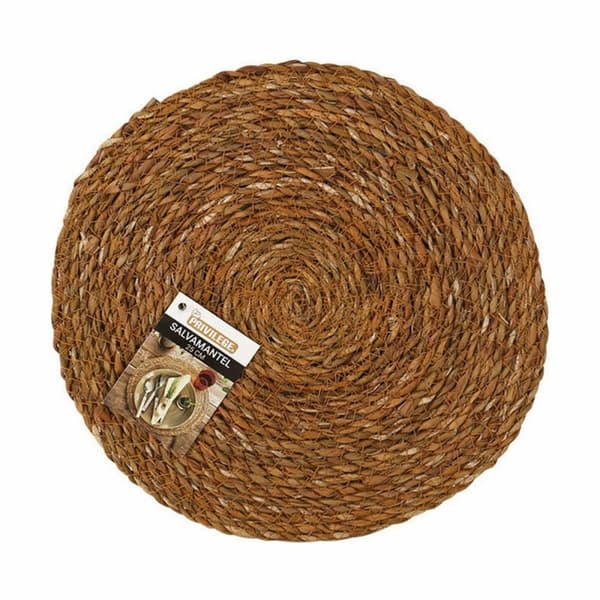 Bordsunderlägg Privilege Havsalger Brun Ø 25 cm (36 antal)