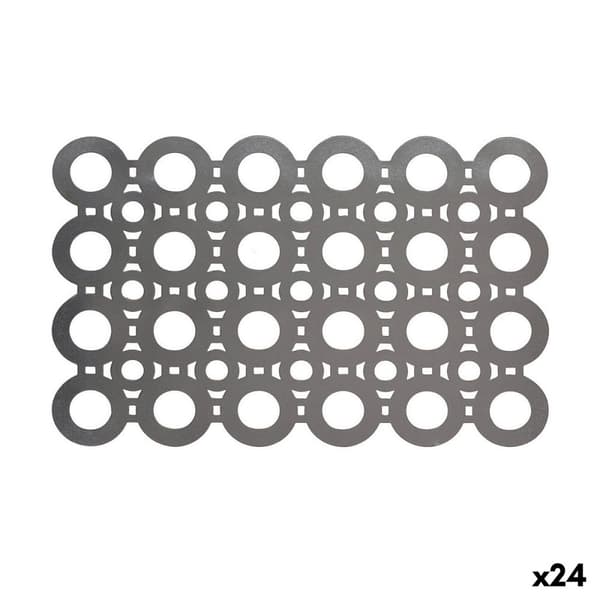 Bordsunderlägg Viejo Valle PVC Silvrig 45 x 30 cm (24 antal)