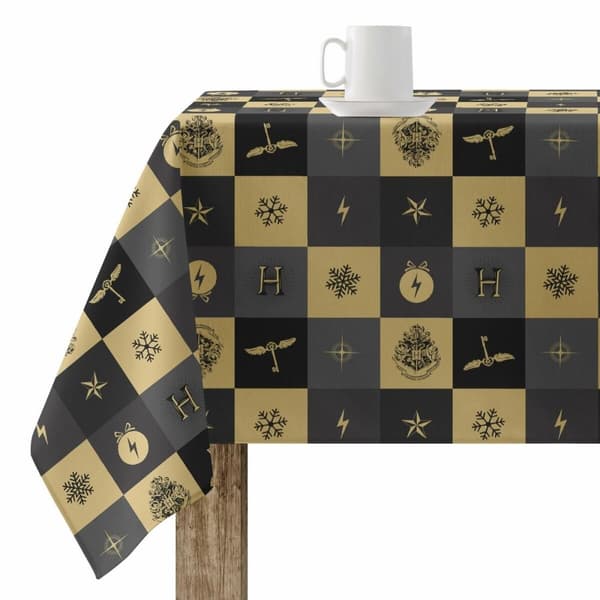 Fläckresistent bordsduk i harts Harry Potter Hogwarts Christmas Multicolour 200 x 150 cm