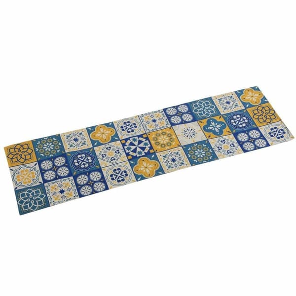 Bordløber Versa Mosaik Gul Polyester (44,5 x 0,5 x 154 cm)