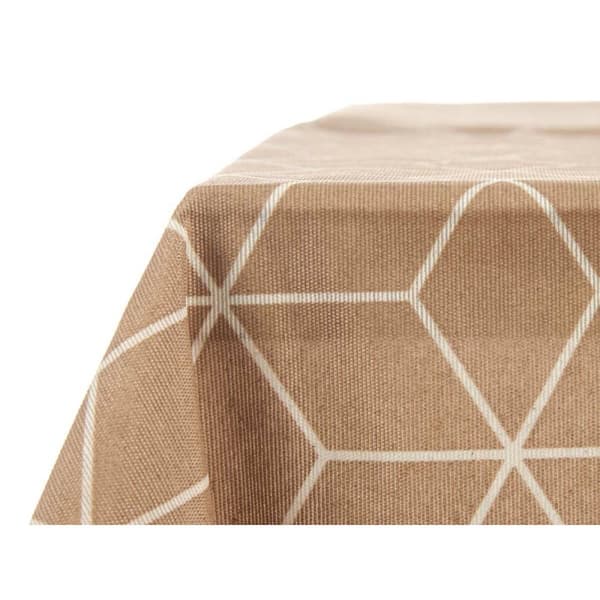 Bordduk Kinvara CUBIC-26195-3 Hvit Beige Tynn duk